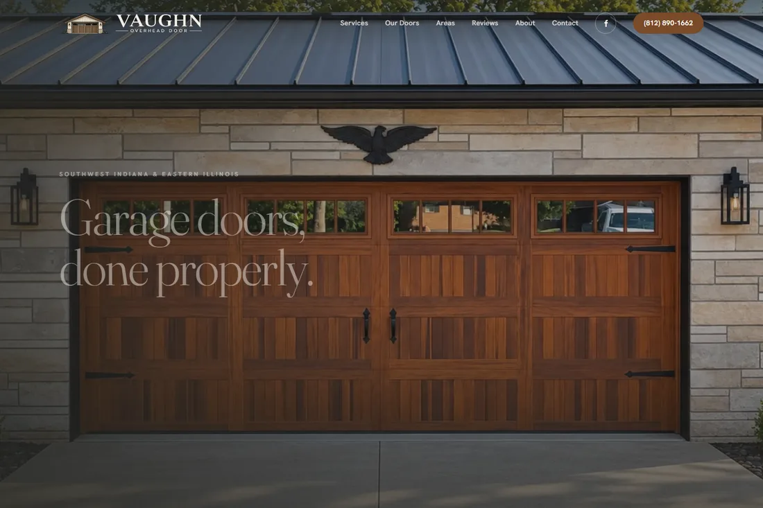 Vaughn Overhead Door website